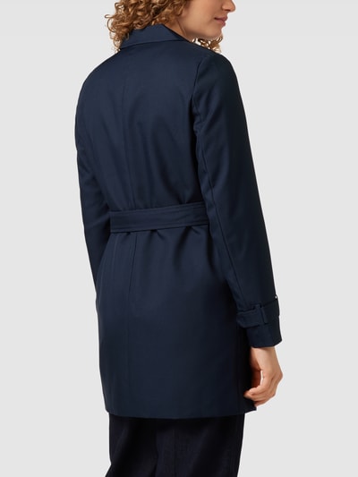 Vero Moda Outdoor Trenchcoat met strikceintuur, model 'CEESTE' Marineblauw - 5