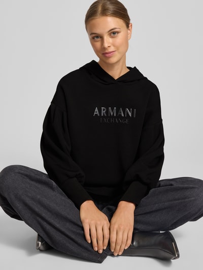 ARMANI EXCHANGE Oversized hoodie met capuchon Zwart - 3