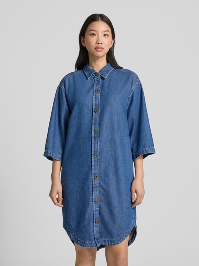 Marc O'Polo Relaxed Fit Jeanskleid aus Baumwoll-Lyocell-Mix Blau Melange 4