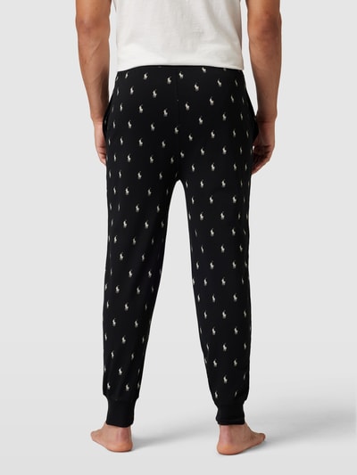 Polo Ralph Lauren Underwear Sweatpants mit Allover-Label-Muster Modell 'JOGGER' Black 5
