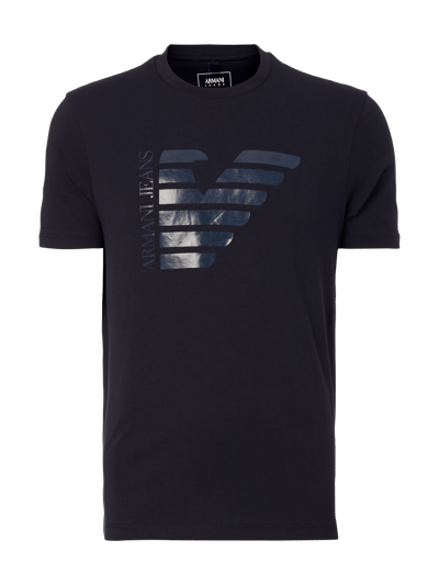 Armani Jeans T-Shirt mit Logo-Print Marine 1