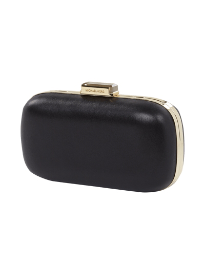 MICHAEL Michael Kors Leder Boxclutch mit Schmuckstein Black 2