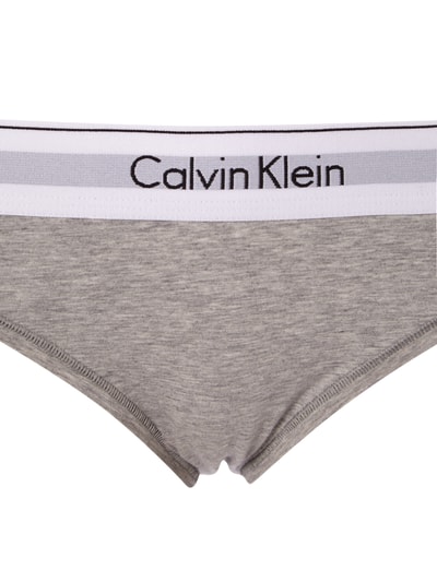 Calvin Klein Underwear Slip mit elastischem Logo-Bund (hellgrau