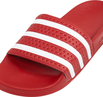 adidas Originals Adiletten mit Logo-Streifen Rot 2