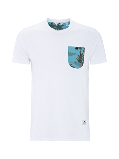 Penfield T-Shirt mit Kontrast-Brusttasche Weiss 1