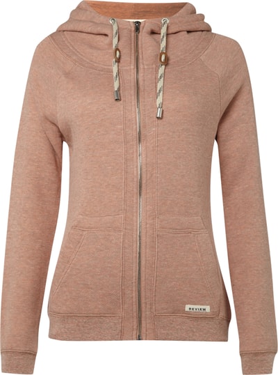 Review Sweatjacke mit Raglanärmeln - meliert Altrosa Melange 3