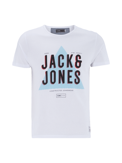 Jack & Jones T-Shirt mit Logoprint Weiss 1