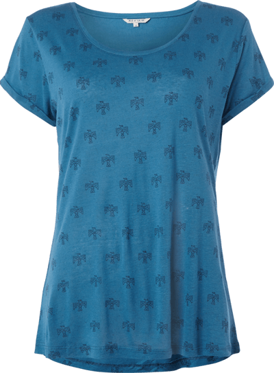 Review Shirt mit Adler-Prints Lagune Melange 3