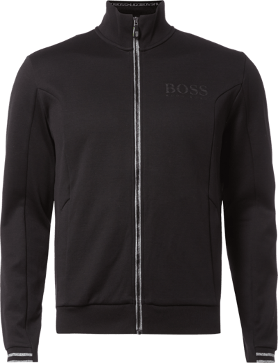 BOSS Green Modern Fit Sweatjacke mit Stehkragen Black 4