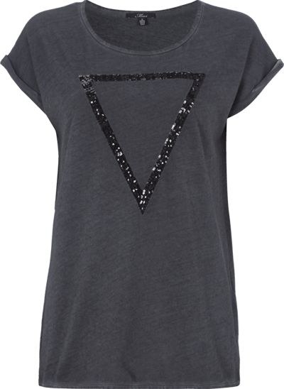 Mavi T-Shirt mit Paillettenbesatz Black 4