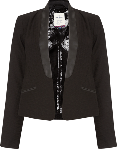 Blazer mit deals Details aus Lederoptik