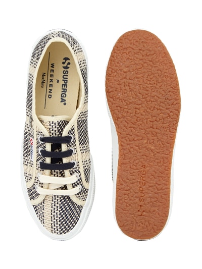 Weekend Max Mara Sneaker mit strukturiertem Webmuster Marine 4