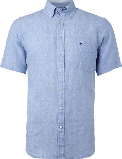 Fynch-Hatton Casual Fit Freizeithemd aus reinem Leinen Bleu 3