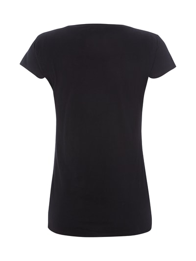 Calvin Klein Jeans T-Shrit mit großem Metallic-Logoprint Black 3