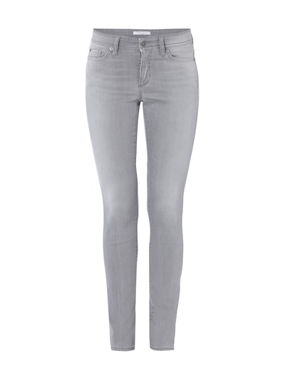 Cambio Skinny Fit Jeans mit dezentem Bleached Effekt Dunkelgrau 1