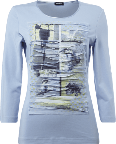 Gerry Weber T-Shirt mit Foto-Print Hellblau 5