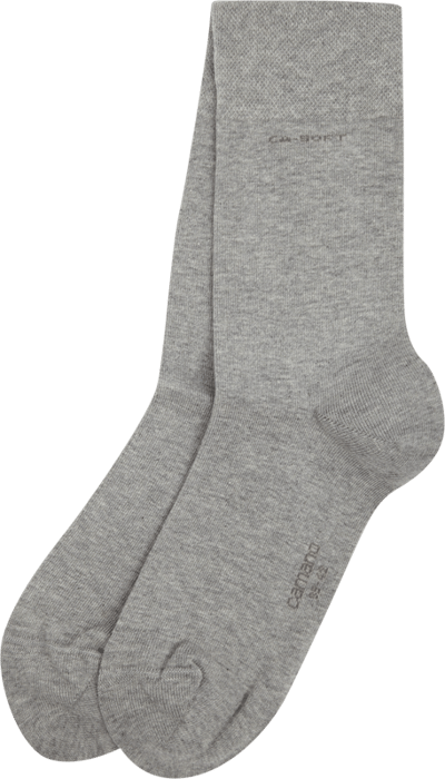 camano Socken im 2er-Pack Mittelgrau Melange 5