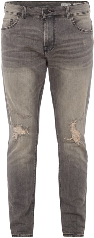 REVIEW Relaxed Skinny Fit 5-Pocket-Jeans  Dunkelgrau 6