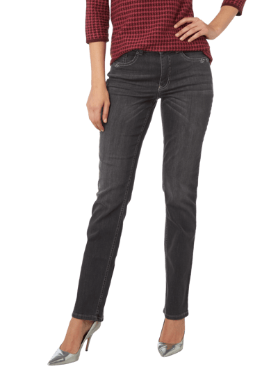 MAC Stone Washed Slim Fit Jeans Graphit 3