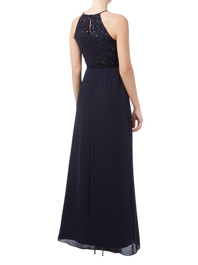 Jake*s Cocktail Abendkleid mit Oberteil aus Spitze Marine Melange 6