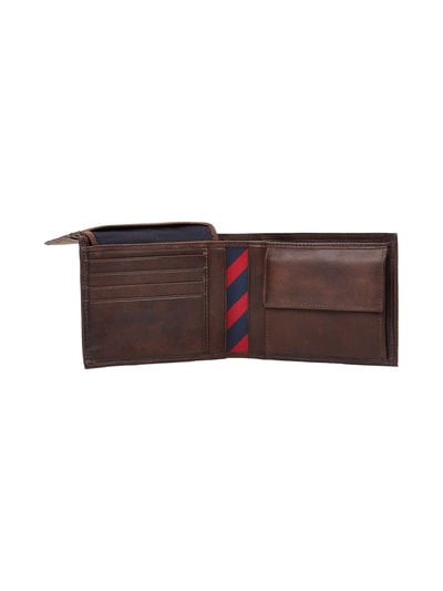 Tommy Hilfiger Leren portemonnee Donkerbruin - 6