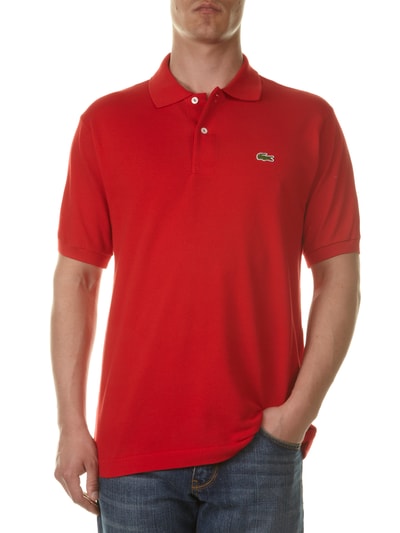 Lacoste Classic fit poloshirt met logobadge Rood - 1