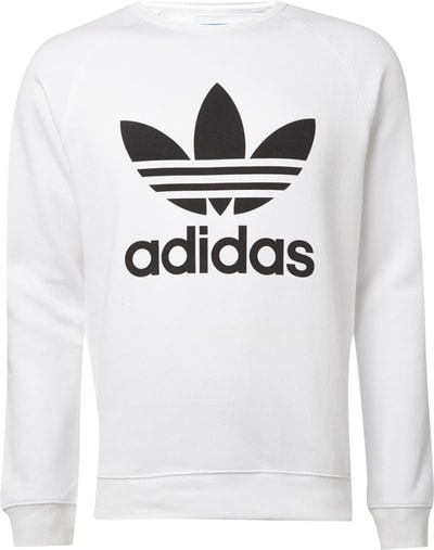 adidas Originals Sweatshirt mit großem Logo-Print Weiss 3