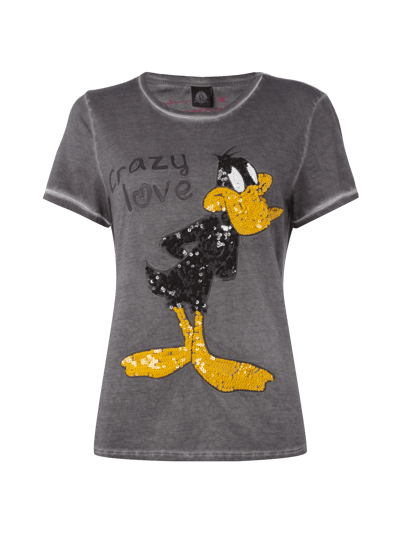 Frogbox T-Shirt mit Daffy Duck-Print Anthrazit 1
