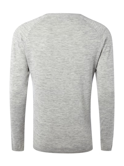 Jack & Jones Pullover in Melangeoptik  Mittelgrau Melange 3