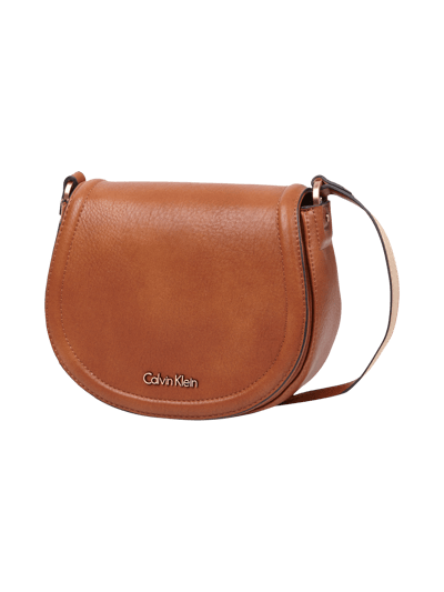 CK Calvin Klein Saddle Bag mit Überschlag und Schulterriemen Cognac 2