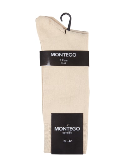 Montego Socken im 3er-Pack Beige 2