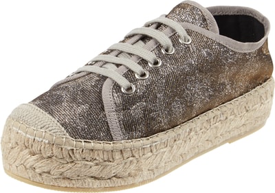 VIDORRETA Espadrilles mit Glitter-Effekt Taupe 6