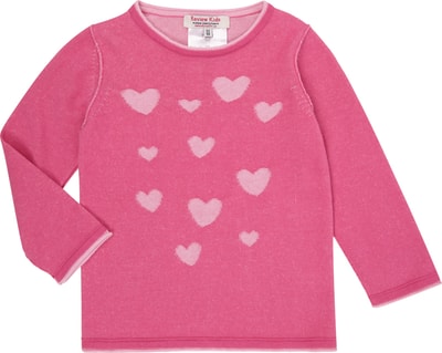 Review for Kids Feinstrickpullover im Inside-Out-Look Pink 3