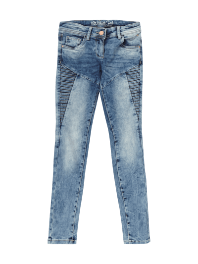 Tom Tailor Comfy Fit Bleached Jeans mit Steppungen Jeansblau 1