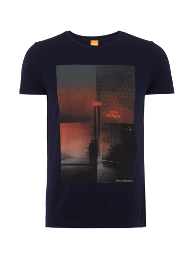 BOSS Orange T-Shirt mit Fotoprint Marine 1