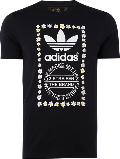 adidas Originals T-Shirt mit Label-Print und Logo Black 4