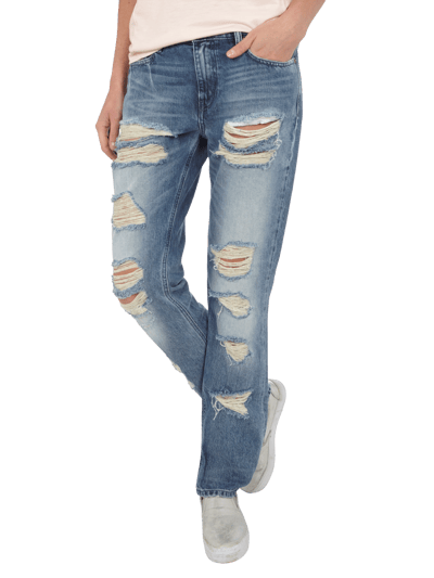 Diesel Slim-Straight Fit Jeans im Destroyed Look Jeansblau 3