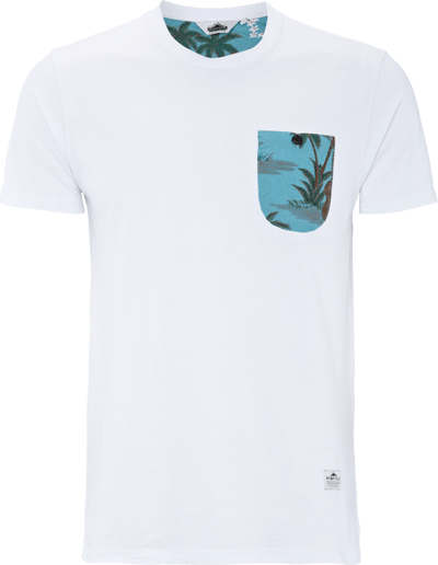Penfield T-Shirt mit Kontrast-Brusttasche Weiß 4