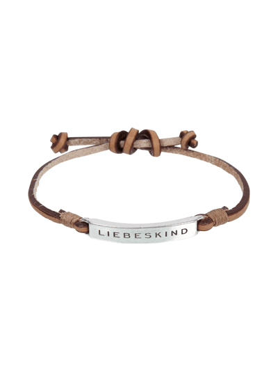 LIEBESKIND BERLIN Lederarmband mit Logo Rose 1