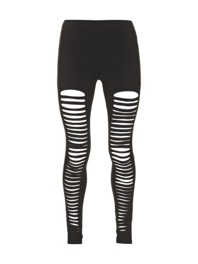 Review Leggings im Destroyed Look Black 1