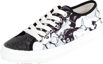 s.Oliver RED LABEL Sneaker mit florales Muster Schwarz 4