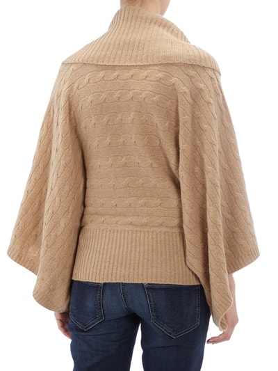 Polo Ralph Lauren Poncho mit verlängerten, offenen Seiten Camel 5
