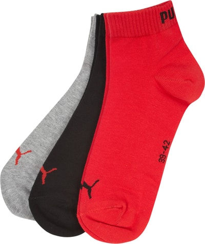 Puma Socken mit Label-Details im 3er-Pack Rot 4