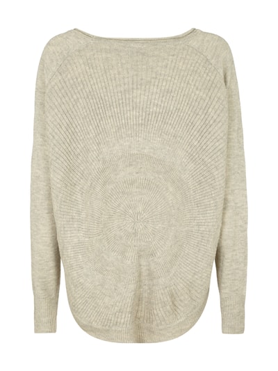 Vero Moda Oversized Pullover mit kreisförmigem Ajourmuster Offwhite 3