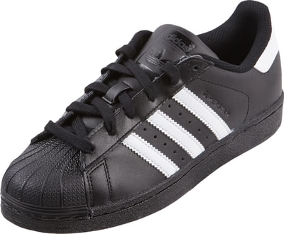 adidas Originals Superstar Sneaker aus Leder mit Logostreifen black online kaufen