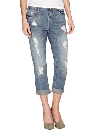 Review Heavy Destroyed Boyfriend Jeans Jeansblau 3