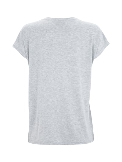 Montego T-Shirt mit Anker-Print Silber Melange 3