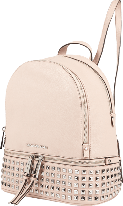 MICHAEL Michael Kors Rucksack aus Leder mit Nietenbesatz Hellrosa 3