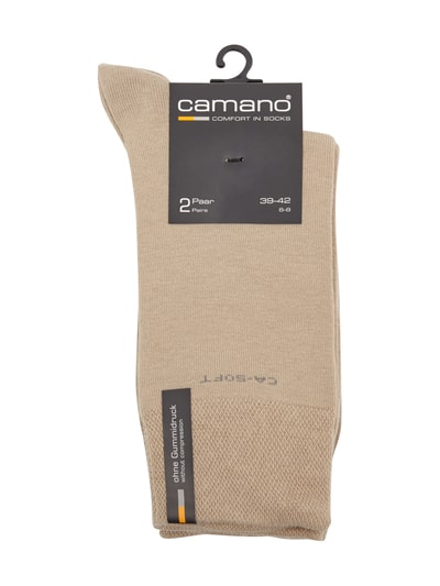 camano Socken im 2er-Pack Sand Melange 2