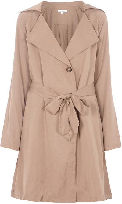 Glamorous Trenchcoat aus reiner Viskose Sand 6